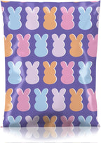 Metronic Poly Mailers 14.5x19 Inch 50pc, Easter Rabbit Bags for Shipping, Self-Adhesive Shipping Envelopes for Small Business, Waterproof Mailers Poly Bags for Shipping, Packaging Mailing Bags Bunnies