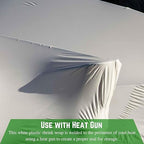 Farm Plastic Supply Polyethylene Plastic Shrink Wrap - 7 mil – Boat Shrink Film for Heat Gun, Industrial Shrink Wrap, Plastic Sheeting for Storage & Protection (White, 14' x 25')