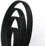 30ft PET Expandable Sleeving Wire Cable Sleeve (3/5", Black)