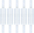 PSBM Stretch Wrap with Handles, 4 Pack, 20 Inch x 700 Feet, 120 Gauge, Clear Plastic Cling with Extended Core Handles Built in