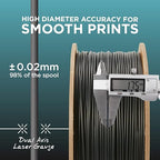 Polymaker PLA Filament, White 3D Printing PLA Filament 1.75mm 3kg - PolyLite 3D Printer PLA Filament, Dimensional Accuracy +/- 0.03mm, Compatible with Most 3D Printer, White