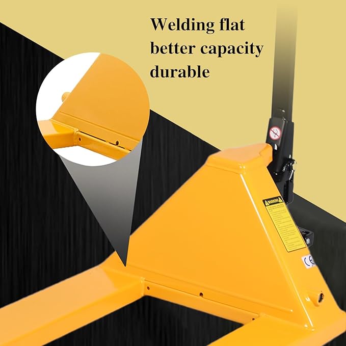 Manual Pallet Jack Industrial Hand Pallet Truck 48" Lx21'' W Forks 5500Lbs Capacity