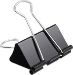 80 PCS 2 inch Binder Clips Extra Large Black Clips Office Supplies Black Paper Clips Paper Clamps for Office Home School Bussiness