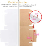 8x6x4 inches Small Shipping Boxes Set of 25 - White Mailer Corrugated Cardboard Boxes for Shipping Packaging Mailing Products