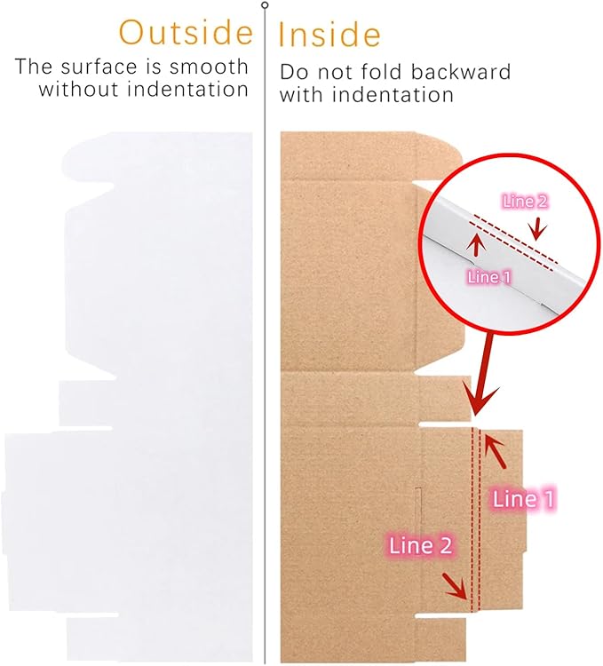 8x6x4 inches Small Shipping Boxes Set of 25 - White Mailer Corrugated Cardboard Boxes for Shipping Packaging Mailing Products
