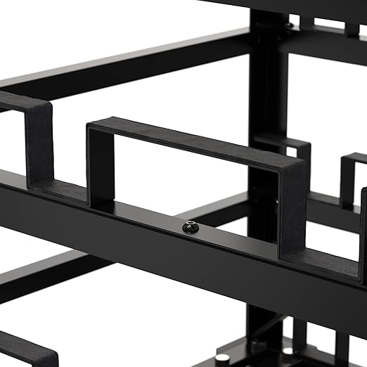 Trafford Industrial Stanchion Post Cart, 12 Posts, Horizontal Padded Storage and Locking Wheels for Safety