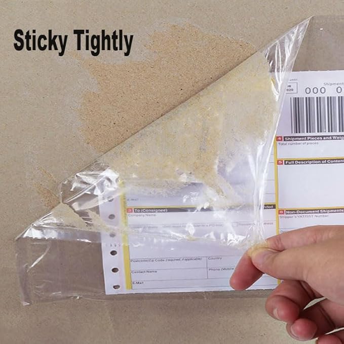 500 Pcs 6x9 Shipping Envelopes, Packing List Mailing Envelopes Clear Adhesive Shipping label sleeves Shipping Supplies for Small Businesses