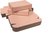 50 Pcs 10.6 x 6.5 x 2 inches Shipping Boxes for Small Business Cardboard Corrugated Mailer Boxes for Shipping Packaging Holidays Craft Gifts Giving Products (Powder Pink, 10.6 x 6.5 x 2")