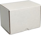 6x4x4 inches Small Shipping Boxes Set of 25 - White Mailer Corrugated Cardboard Boxes for Shipping Packaging Mailing Products