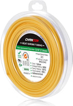 Chanzon 3:1 Ratio 5/16" (7.9mm) Heat Shrink Tubing - Marine Grade Waterproof Adhesive Lined - 8Ft Roll (2.5M Total Length) Yellow Polyolefin Sleeving Wrap Shrinking 3 to 1 Ratio 1pcs