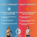 ComfiLife Ice Packs for Injuries – Reusable Hot and Cold Pack with Wrap – Soft Gel Ice Packs for Back, Shoulder, Hip, Knee, Elbow, Joint Pain Relief – Heat & Cold Therapy (Large (Pack of 1))