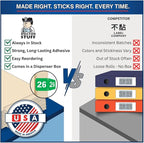 2026 Year Labels, Doctor Stuff 2026 Chart Stickers, Green Color Coded, Medical Arts Press Style, USA Made Year Labels for End Tab File Folders, 500/Roll, 1 Roll, 3/4" x 1-1/2"