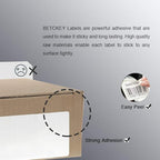 BETCKEY - 4" x 4" (102 mm x 102 mm) Shipping & Large Square Labels Compatible with Zebra & Rollo Label Printer,Premium Adhesive & Perforated [1 Rolls, 350 Labels]