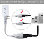 KUNCAN Appliance Power Extension Cord - 3 Prong Flat Wire SPT-3 14 AWG Heavy Duty Male to Female Extender Low Profile Grounded Cable for Major AC Unit, Air Conditioner, Refrigerator (15 Feet)