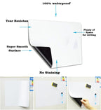 Small Magnetic Dry Erase Board Sheet for Fridge, 6"x8" Erasable Refrigerator WhiteBoard for Kitchen, Mini White Board Planner, Include 1 Markers
