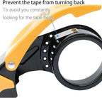 Packing Tape Dispenser Gun 2-Inch, 2 Pack Metal Tape Gun with Safety Protection, 3-Inch Inner Paper Core