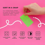 Royal Green Rectangular Stickers Color-Coding Labels for Organizing, Moving, and Storage Boxes 4" x 2" Stickers to Write On Name Tags, 150-Pack (Neon Yellow)
