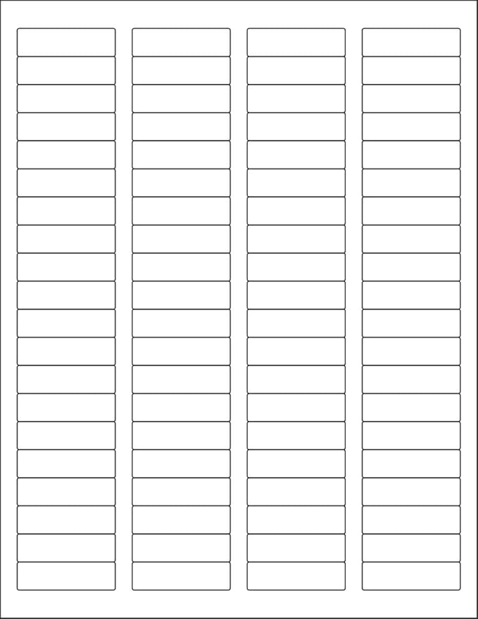 NextDayLabels – 1-3/4" x 1/2" Rectangular Sticker Labels for Printer - White Laser/Inkjet Printer Labels Return Address Labels Shipping Label Stickers (1000 Sheets, 80 Per Sheet, 80000 Labels)