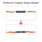 XHF 82Ft 1-1/2 Inch Waterproof Heat Shrink Tubing 3:1 Marine Grade Wire Cable Adhesive Lined Tube Insulation Seal Against Moisture Corrosion and air Leakage Black