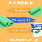 36" x 1200" (100 ft) Green Kraft Paper Roll (Value Pack of 2), 45 lbs Thickness, Made in USA Colored Craft Paper for School, Bulletin Board - Odorless, Non-Toxic, Safe for Kids