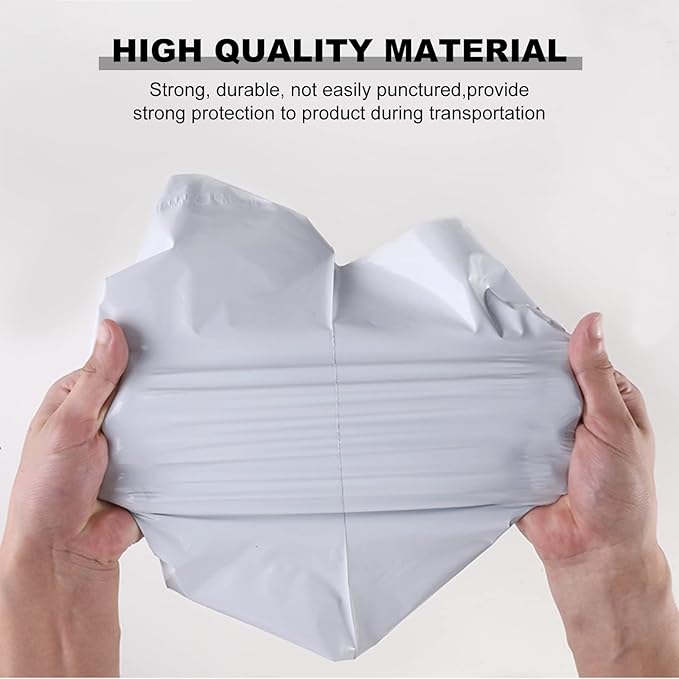 OausTect White Poly Mailers 10X13 inches,500 Pack Shipping Bags with Strong Self-sealing Adhesive Waterproof and Tear Proof for Clothing,Books