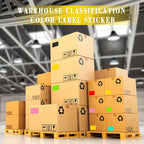 PARLAIM 5 x 3 inch Square Color-Coding Sticker Labels, Permanent Rectangle Color Coding Inventory Sticker for Labeling (250pcs Pink)