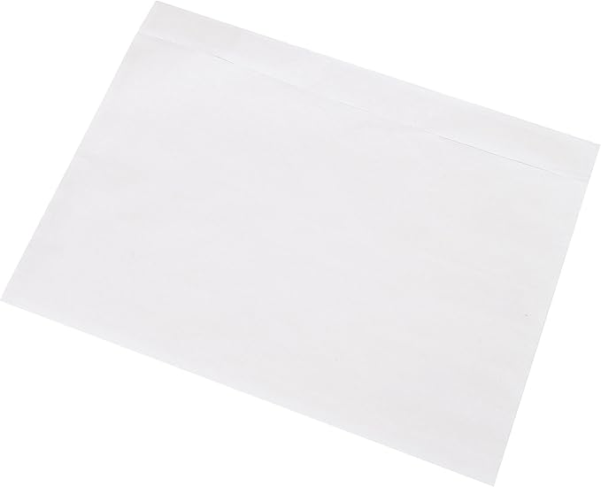 7.5" x 5.5" Shipping Label Sleeves, SJPACK Clear Adhesive Top Loading Packing List/Label Envelopes Pouches(200 Bags)