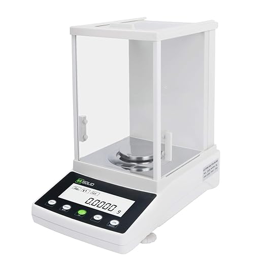 U.S. Solid 1mg Precision Balance, 600g x 0.001g Analytical Lab Scale with RS232 Interface, Parts Counting, Percentage Weighing, Precise Measurement, g/mg/ct/oz for Scientific Use, Jewelry