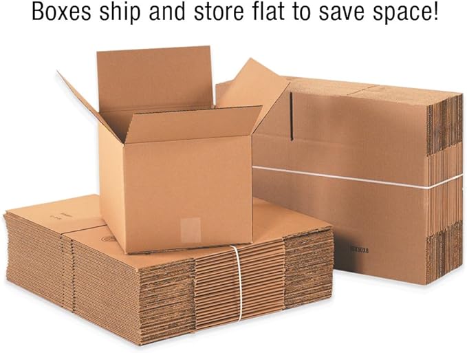 BOX USA Shipping Boxes 9"L x 6"W x 12"H, 500-Pack Small Corrugated Cardboard Boxes for Shipping, Mailing, Packing, Packaging and Storage