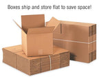 TAPE LOGIC 12 x 8 x 3 Corrugated Cardboard Boxes, Flat 12"L x 8"W x 3"H, Pack of 25 | Shipping, Packaging, Moving, Storage Box for Home or Business, Strong Wholesale Bulk Boxes