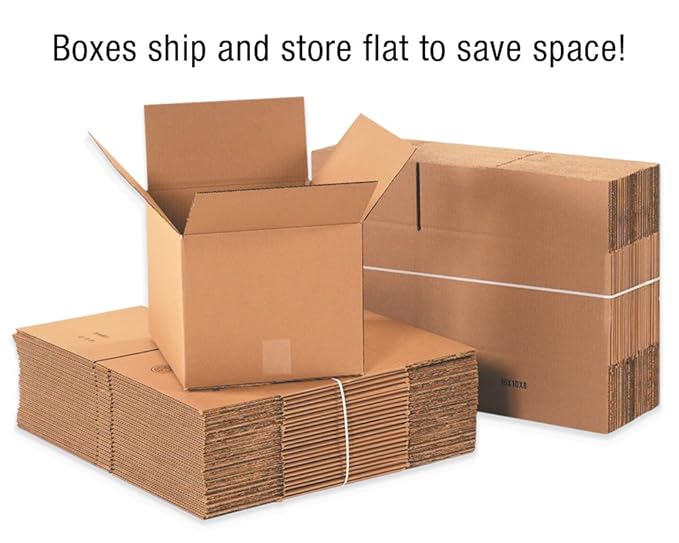 BOX USA Shipping Boxes 24"L x 10"W x 8"H 25-Pack Long Corrugated Boxes for Moving, Shipping, Mailing, Packing, Packaging and Storage