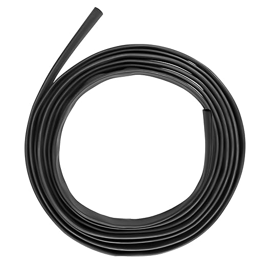 XHF UL Listed 2 Inch 10Ft 3:1 Waterproof Heat Shrink Tubing Roll Marine Grade Adhesive Lined Heat Shrink Tube, Insulation Sealing Oil-Proof Wear-Resistant Black