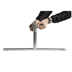 Angry Bull Barricades Heavy Duty Crowd Control Metal Interlocking Barricade with Flat No-Trip Feet - 8.5 Ft. (Steel) (20 Pack)