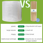 Packing Dishes Recyclable Packing Material for Moving Glassware Eco Friendly Moving Paper Sheets Bubble Cushion Wrap for Packing 80GSM Honeycomb Paper Roll with Fragile Stickers 15"x100'