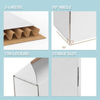 WIFTREY 9x6x3 White Shipping Boxes 25 Pack for Small Business, Small Corrugated Cardboard Mailer Boxes for Mailing, Packing