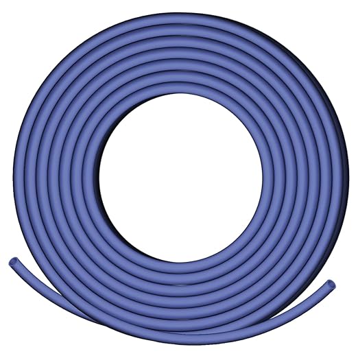 XHF 1/4 Inch 20Ft 3:1 Waterproof Heat Shrink Tubing Roll Marine Grade Adhesive Lined Heat Shrink Tube, Insulation Sealing Oil-Proof Wear-Resistant Blue