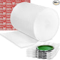 Moving Supplies, Foam Wrap Roll 16" Wide x 360' Length, For Protecting Fragile Articles,Furniture,Transportation Packing,Stuffing of Carton,with 60 Fragile Stickers