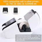 Label KINGDOM Replace DK-1202 White Paper Shipping & Postage Label, 2.4" x 3.9" (62mm x 100mm), 300 Labels Per Roll for Brother QL-800 Label Printer (8 Rolls+ 1 Frame)