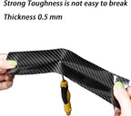 DGSL Car Door Edge Guards Door Sill Protector, 2.7In x 33Ft 5D Carbon Fiber Car Wrap Film, Vinyl Automotive Wrap Film Anti-Collision Fits for Most Vehicles (Black)