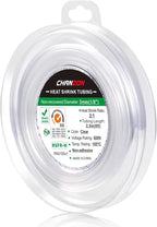 Chanzon 2:1 Ratio 1/8" (3mm) Heat Shrink Tubing 8Ft Roll (2.5M Total Length) Clear/Transparent Polyolefin Sleeving Wrap Shrinking 2 to 1 1pcs