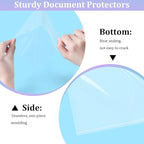 AKONEGE 100 Pack No Holes Sheet Protectors 8.5 x 11 Inch Letter Size Page Protectors for Documents, Prints, Top Loading Heavyweight Clear View Plastic Sleeves for Papers, Artworks, Photos