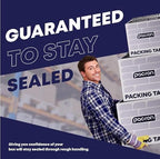 Clear Packing Tape - 24 Heavy-Duty Wrapping Tape - 110-Yard Length, 2640 Total Yards 2.88-Inch Wide Strong Adhesive Rolls for Moving Boxes, Office Packaging, Storage Organization & Warehouse Shipping