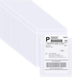 AZUREAL 100PCS Shipping Label Sleeves, 4.5" x 5.5" Packing Slip Pouches, Packing List Envelopes/Shipping Label Envelopes for Mailing, Packing List, Packaging, Protective Documents