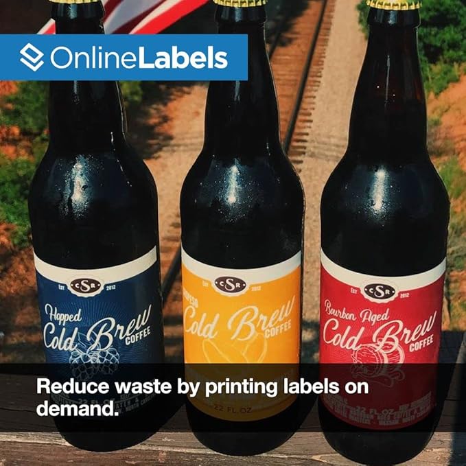 OnlineLabels 4" x 4" Square Labels - Permanent Adhesive, White Matte - Great for Product Labels, Organization, Jars, & More - for Inkjet & Laser Printers - Pack of 4,000 Labels, 1,000 Sheets OL3027WX