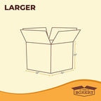 The Boxery Moving Boxes 15-Pack Larger | 20x20x20 inch Brown/Kraft Corrugated Cardboard Packing, Moving & Storage for Business/Home – Durable - Eco-Friendly, Recyclable - Made in the USA