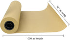 Kraft Paper Roll 12" x 98ft, Brown Craft Paper 80GMS for Gift Package/Bouquet Flower Wrapping/Kids Arts Drawing/Bulletin Board/DIY/Box Moving Filler/Shipping Supplies/Table Cover, Unwaxed & Uncoated