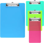Meetory 15 Pack Clipboard Clips 3.94" Mountable Stainless Metal Clipboards Hardware with Rubber Grip and Hanging Hole(Included 30 Piece Rivets)