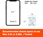 5g x 100 Packs Fonday Food Grade Silica Gel Desiccants Packs Moisture Absorbers Dehumidifier for Food Storage, Electronics, 3D Filament & Safes