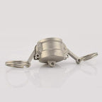 2PCS Cam and Groove Fitting, Aluminum, Type DC, 2" Dust Cap, with 2PCS Camlock Gasket Fitting (2")