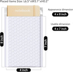 Fuxury Bubble Mailers 4x8" White Padded Envelopes 1000Pack Strong Adhesion Thick Padded Mailers for Small Business Mailing Small Items,Jewelry,Makeup